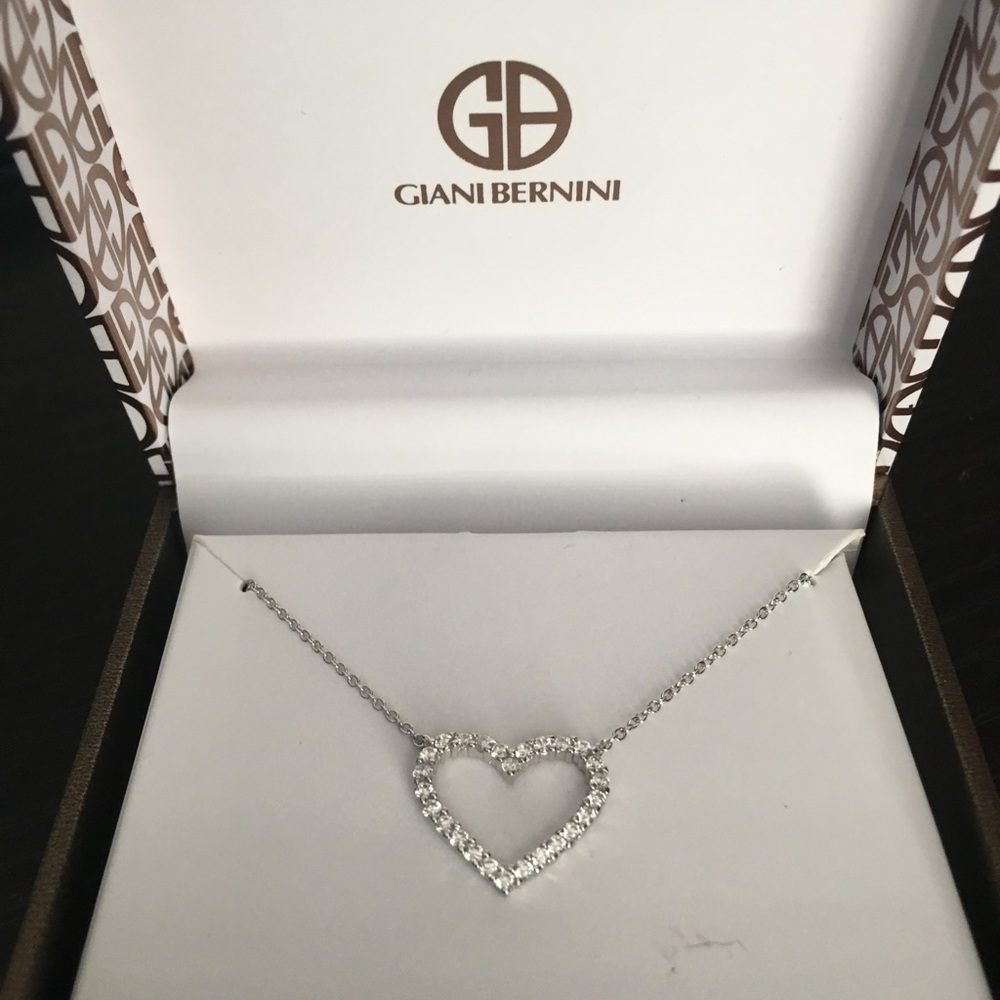 Giani Bernini open heart Cubic zirconia